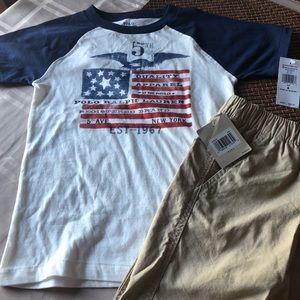 NWT Ralph Lauren Polo Boys Patriotic Tee size